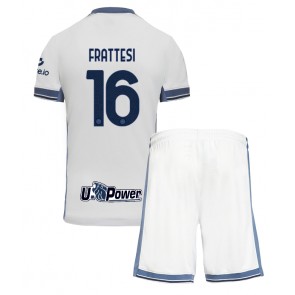 Billiga Inter Milan Davide Frattesi #16 Bortatröja Barn 2024-25 Kortärmad (+ Korta byxor)